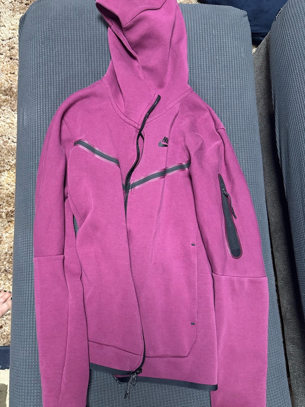 Nike Plum Hooded Sweatshirt